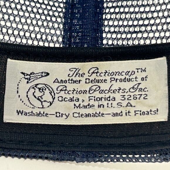 Vintage NASA Space Shuttle STS-26 Trucker Hat Baseball Cap Blue Discovery Mesh - Picture 9 of 10